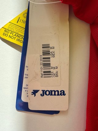 Camiseta Joma Mujer Roja y Dorada
