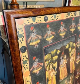 Cuadro antiguo estilo mogol