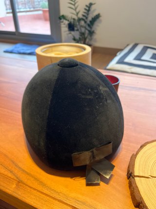 Casco de equitación negro 56 cm