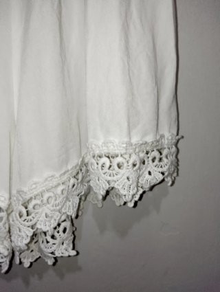 Tuta playsuit bianca con pizzo New Collection
