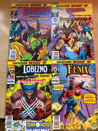 Lote 5 comics What If · Lobezno & Patrulla-X