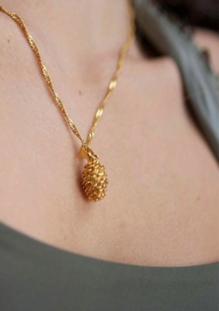 Colgante Piña Dorada