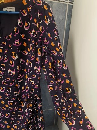 Vestido Minueto Talla M Estampado Leopardo