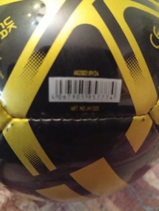 Pallone Adidas Mini Nero e Oro