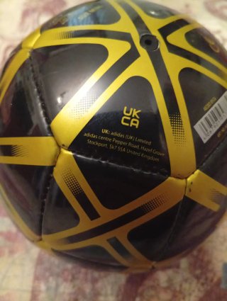Pallone Adidas Mini Nero e Oro