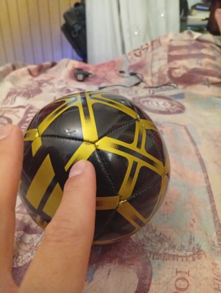 Pallone Adidas Mini Nero e Oro