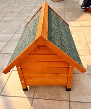 Caseta Perro Madera Zolia Marrón y Verde