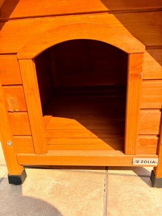 Caseta Perro Madera Zolia Marrón y Verde