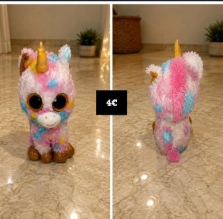 Peluche unicornio multicolor