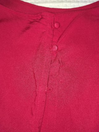Top rosso con spallini OVS taglia L