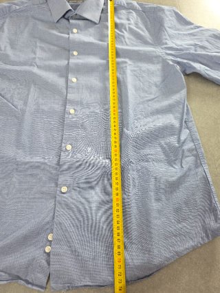 Camicia Michael Kors Slim Fit Blu A Righe