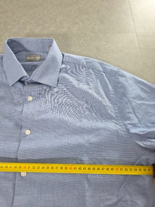 Camicia Michael Kors Slim Fit Blu A Righe