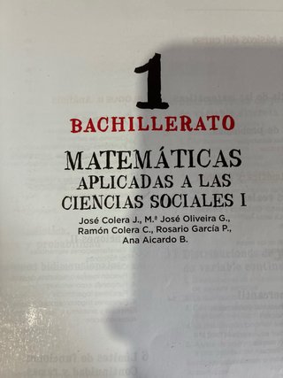 Libro Matemáticas 1 Bachillerato ANAYA
