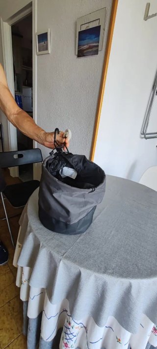Bolsa para bicicleta gris