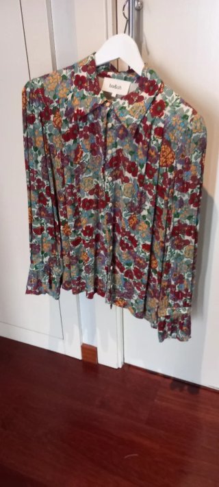 Blusa ba&sh manga larga floral