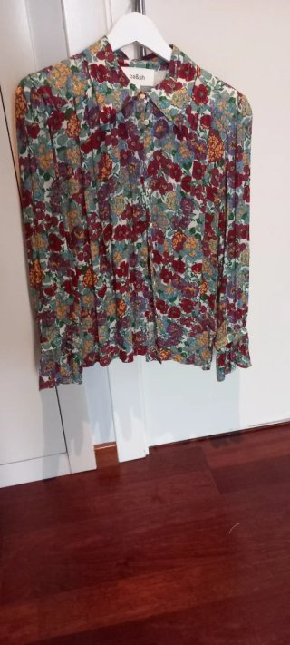 Blusa ba&sh manga larga floral