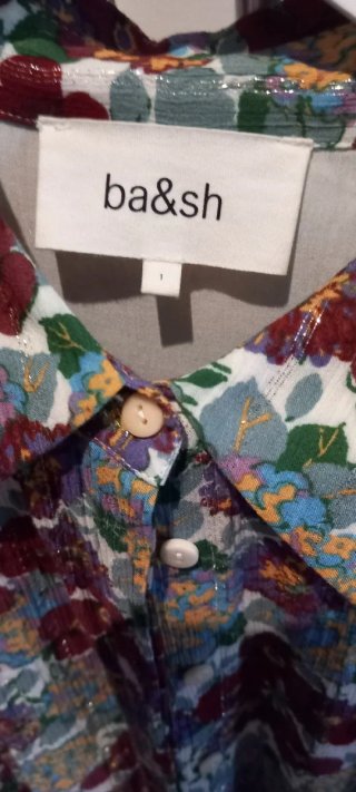 Blusa ba&sh manga larga floral