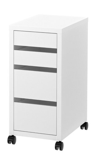 Cajonera Micke Ikea Blanca con Ruedas