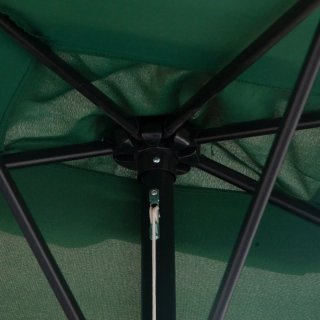Sombrilla de pared verde y beige