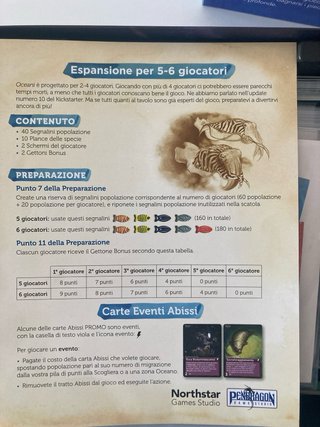 Oceani Edizione Limitata Board Game