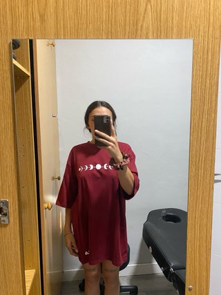 Camiseta Oversize Fila Estampado Luna Talla L