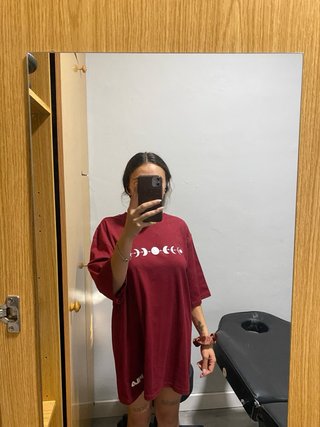 Camiseta Oversize Fila Estampado Luna Talla L