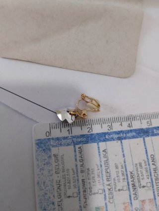 Orecchini cuore strass aurora boreale