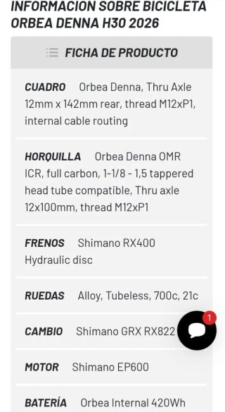 Bicicleta Orbea Denna H30 Gravel