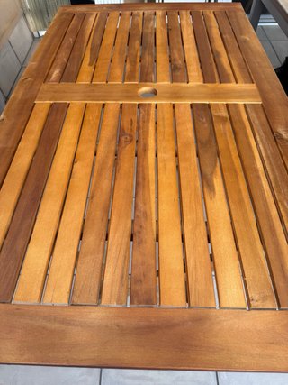 Mesa plegable madera terraza/jardín