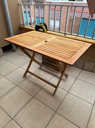 Mesa plegable madera terraza/jardín