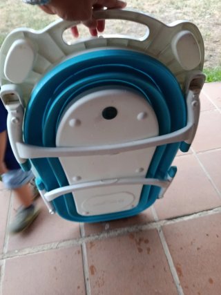 Bañera Plegable Asoralbaby Azul y Blanca