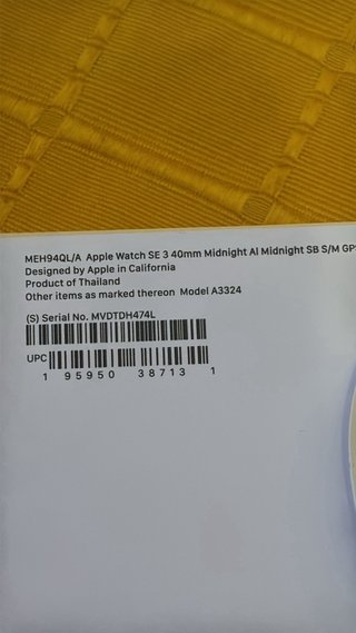 Apple Watch SE 40mm GPS Medianoche