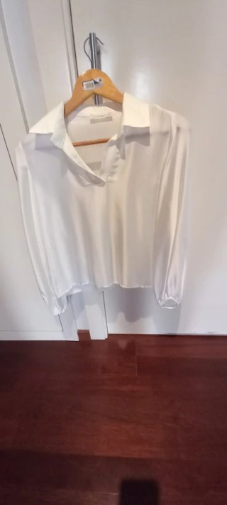 Blusa raso manga larga