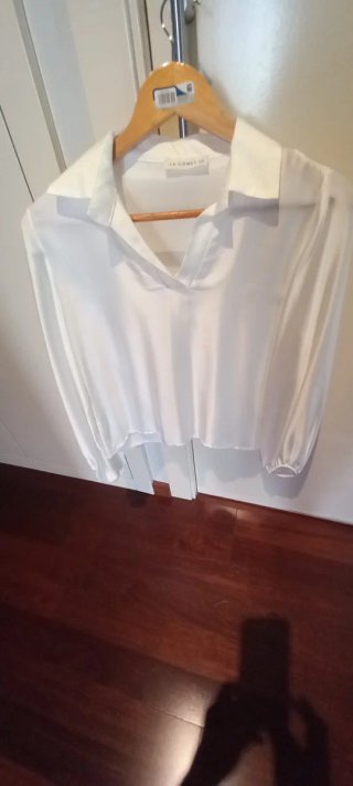 Blusa raso manga larga