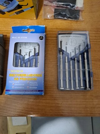 Lote Herramientas Electrónica y Soldadura, 6 luz l