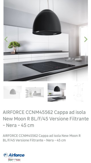 Cappa Airforce New Moon Nero Opaco