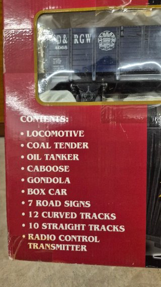Tren RC G Gauge Santa Fe Express 36 piezas