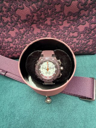 Reloj TOUS Cronógrafo Morado y Plateado