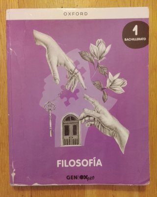 Libro Filosofía, 1º Bachillerato, Oxford