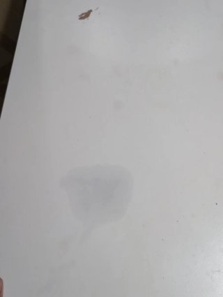 Mesa de comedor blanca de madera