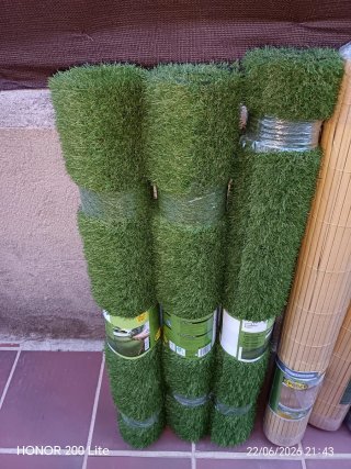 Rollos Césped artificial 1x2m Nuevo