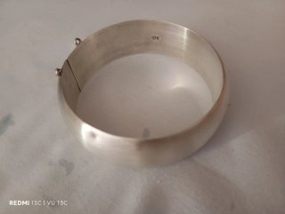 Brazalete rígido Plata de Ley 925