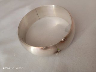 Brazalete rígido Plata de Ley 925