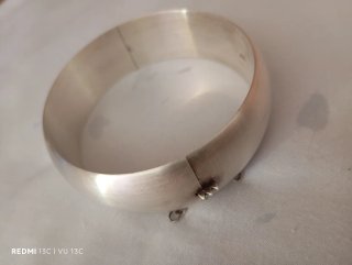 Brazalete rígido Plata de Ley 925