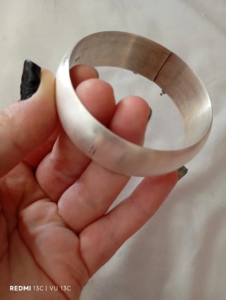 Brazalete rígido Plata de Ley 925