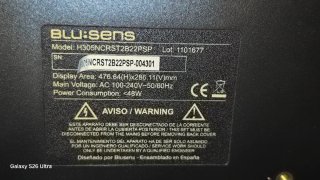 Televisor BLU:SENS Negro