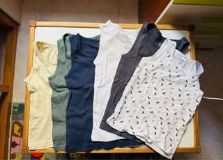 Lote 6 Camisetas Tirantes Niño talla 5-6