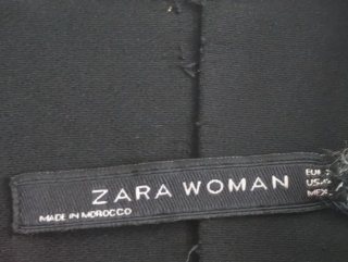 Mono Zara Pierna Ancha Negro