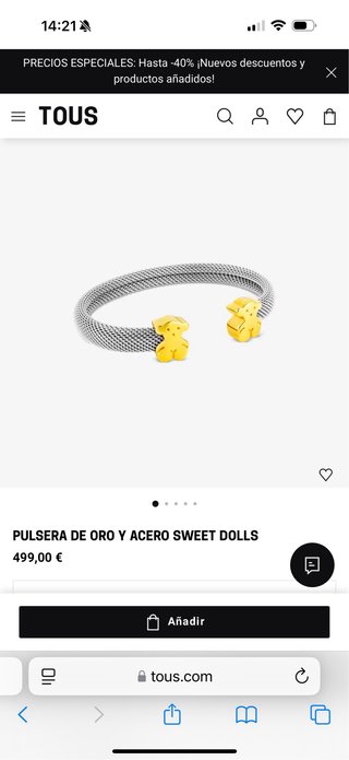 Pulsera y Anillo TOUS Oso Oro+ Reloj