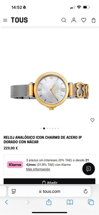 Pulsera y Anillo TOUS Oso Oro+ Reloj